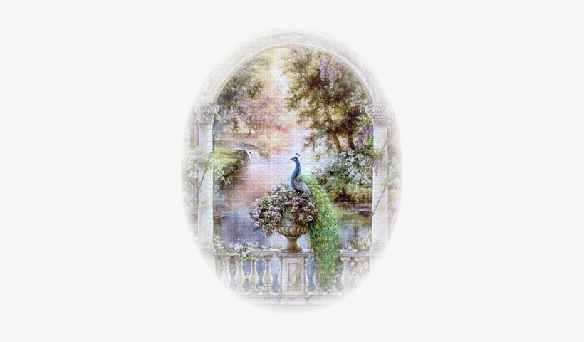 Balcon Fond Ma Création - Lena Liu - Garden Of Paradise - Majestic Peacock, transparent png