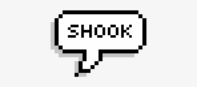 Freetoedit Pixel Text Funny Shook Tumblr Emotions Relat - Ship It Tumblr Sticker, transparent png