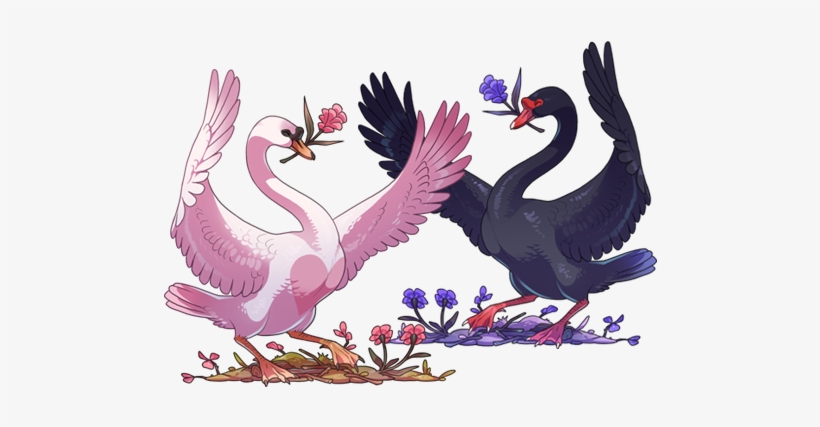 Swan Large - Flight Rising Enamored Swan, transparent png