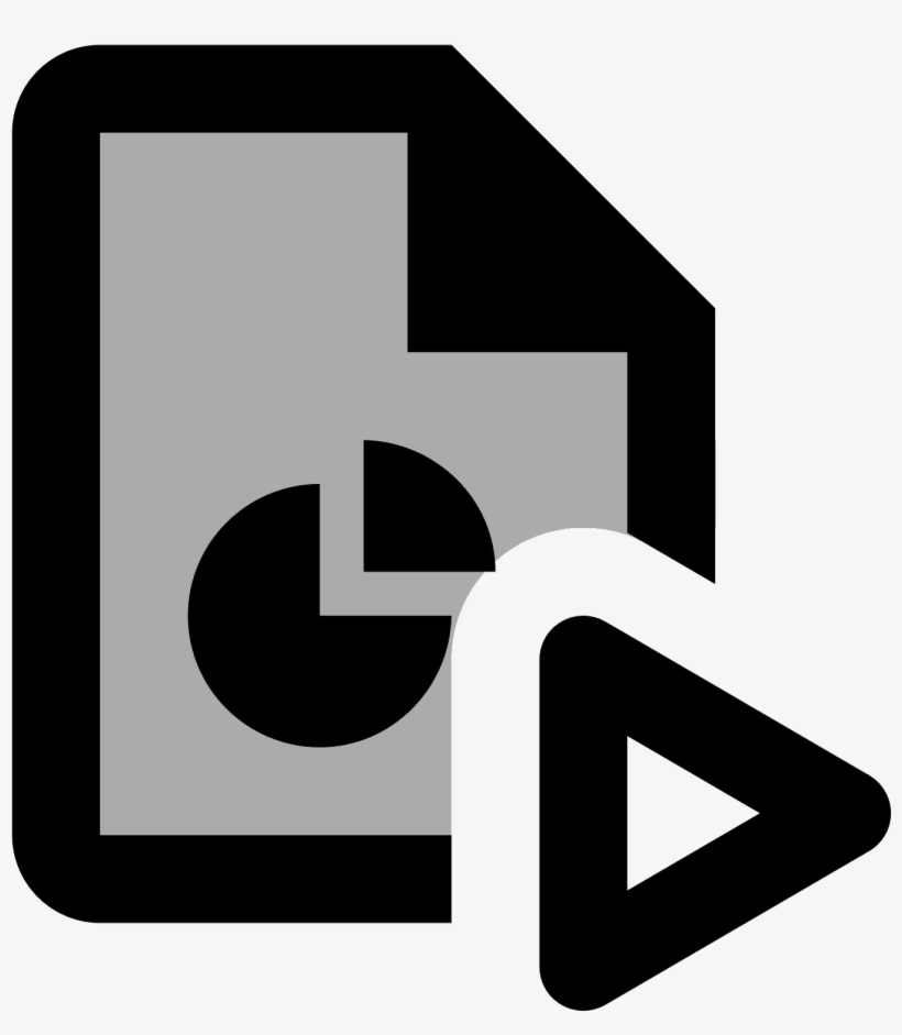 Play Pie Chart Report Icon - Sign, transparent png