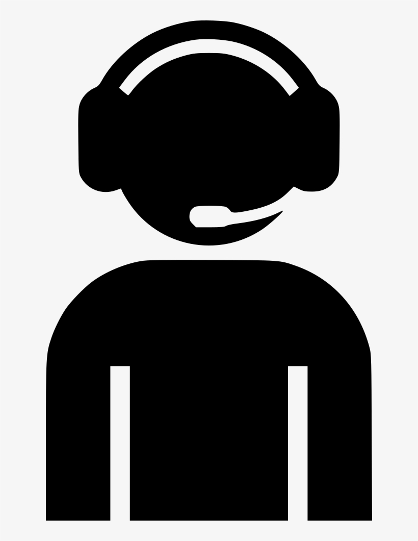 Headphone Clipart Block Center - Head Headphone Icon Png, transparent png