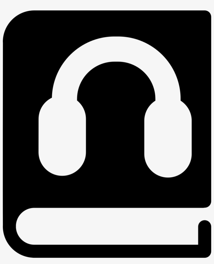 Book With Headphones Symbol - Books & Music Icon, transparent png
