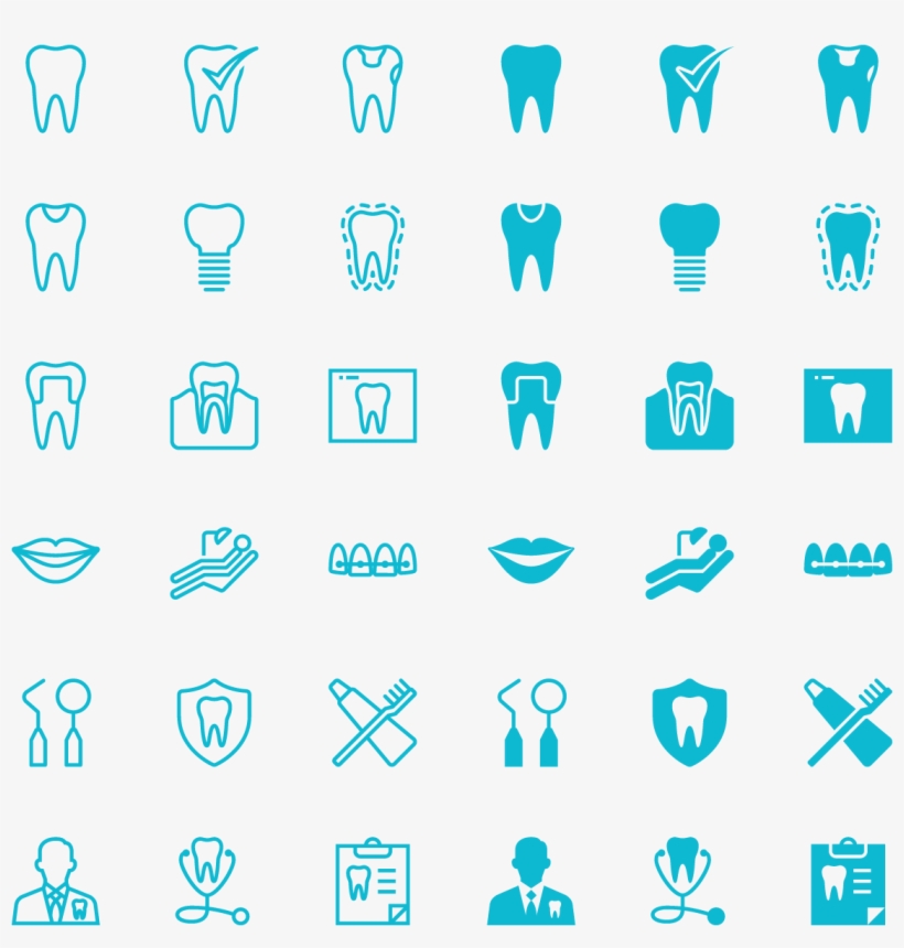 Dental Icons, transparent png