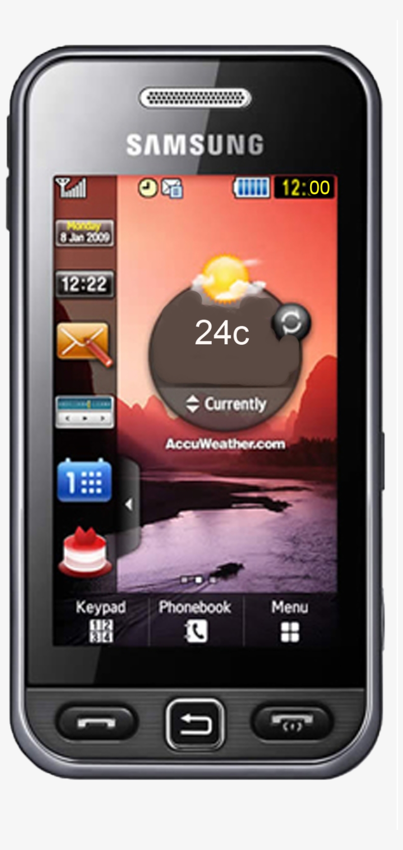 Samsung Mobile Phone Png Pic - Samsung Star, transparent png