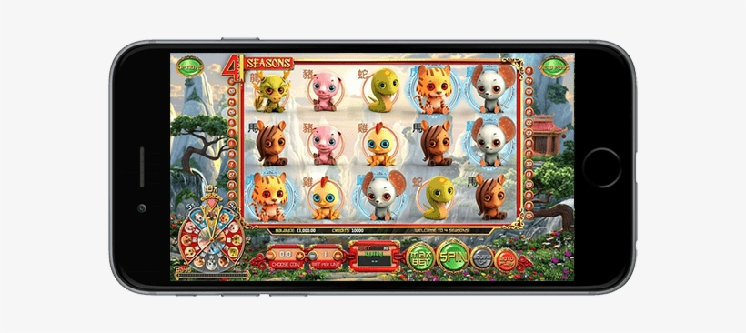 4 Seasons Online Slot - Slot Machine, transparent png