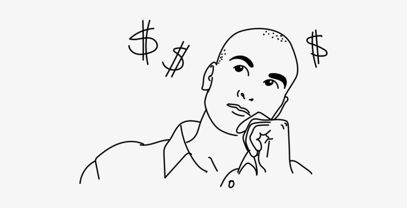 Pensando Em Dinheiro Png, transparent png