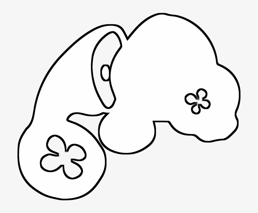 Logo In The Shape Of A Simplified Manatee With Flower-shaped - Shape, transparent png