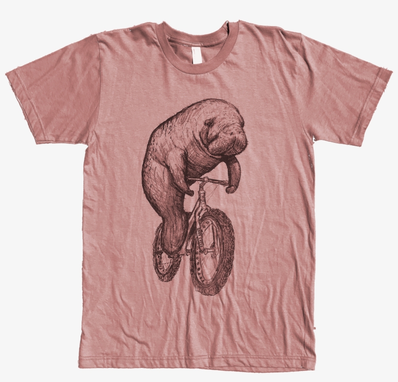 Manatee On A Fat Tire Bike - Seekuh Auf Einem Fahrrad - Unisex Tank, Mens Tank,, transparent png