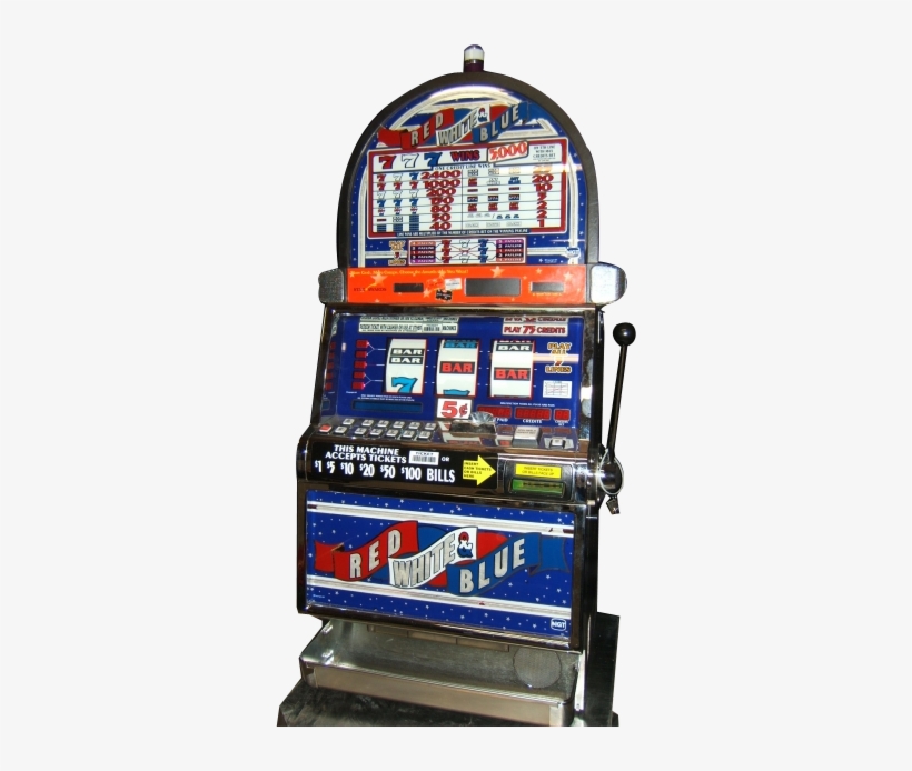 Igt 5 Line Red White And Blue Nickel Slot Machine - Blog, transparent png
