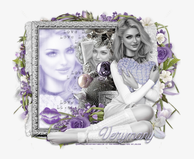 Purple Heart - Picture Frame, transparent png