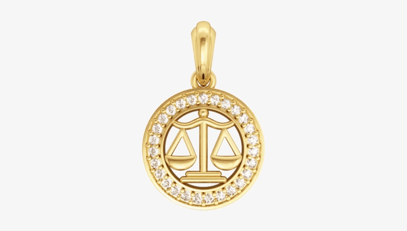 Libra Charm In Gold - Transparent Gold Charm Bracelet, transparent png