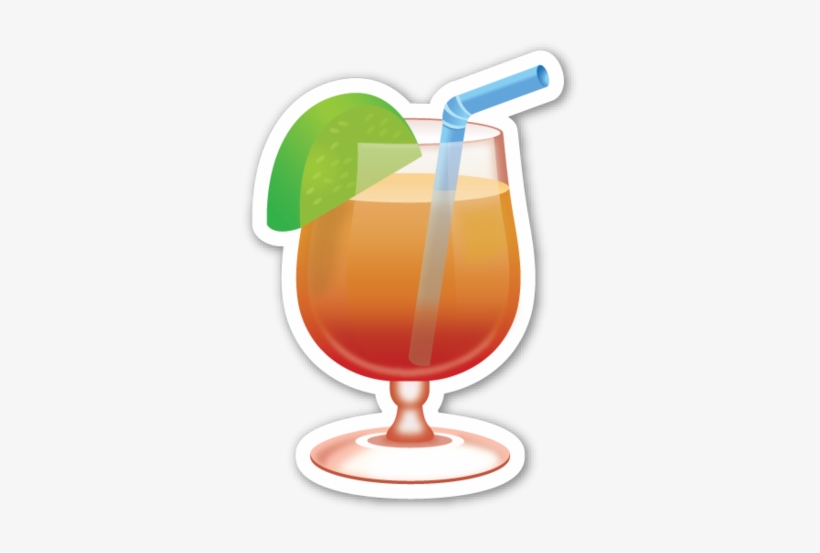 Tropical Drink Emoji Png, transparent png