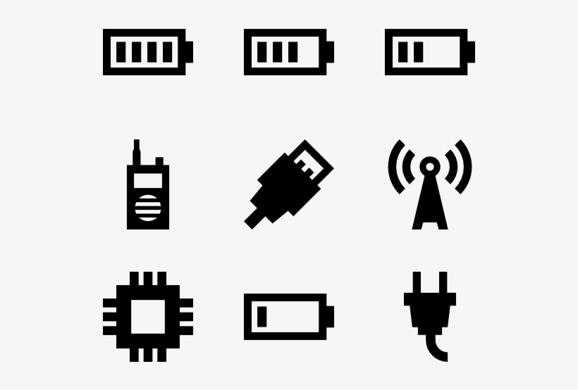 Electronic Stuff Fill - Icon Font Microchip, transparent png