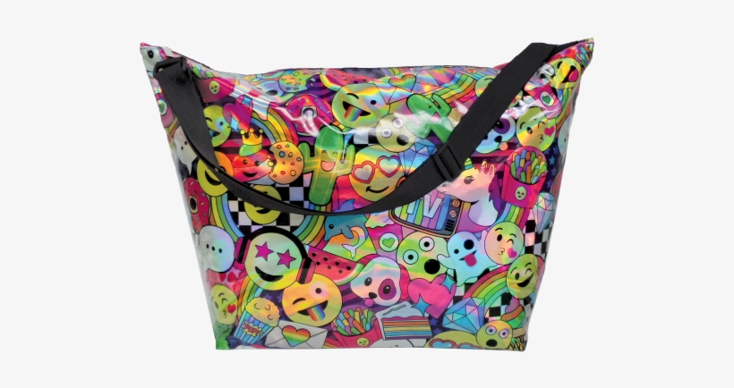 Emoji Party Holographic Weekender Bag - Party, transparent png