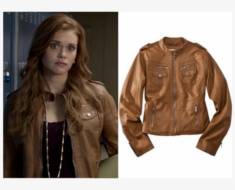 Lydia Martin Leather Jacket, transparent png