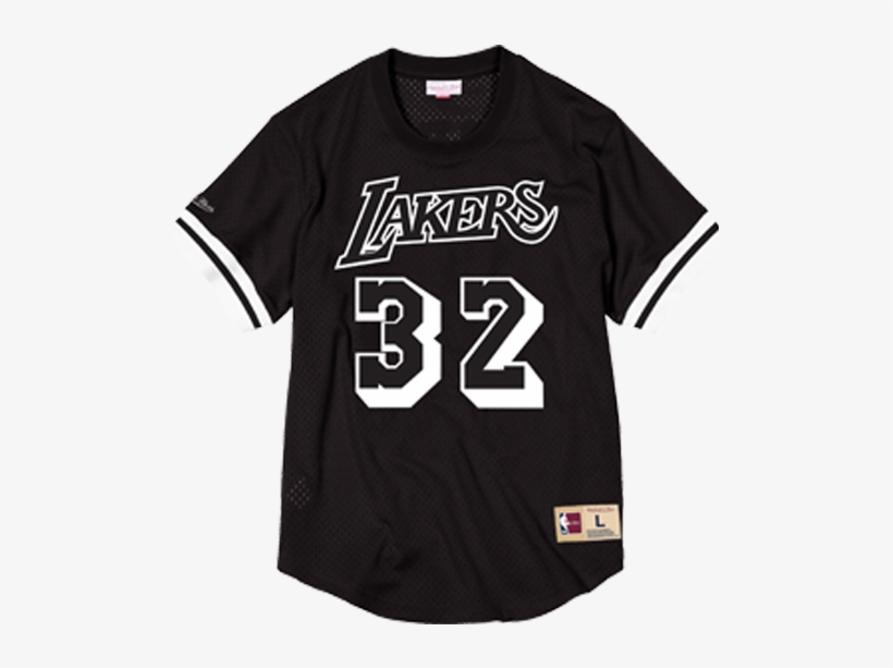 Los Angeles Lakers Magic Johnson Mesh Crew Neck Jersey - Junior Wells T Shirt, transparent png