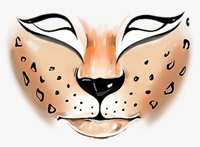 Tiger Facepaint Face Paint Makeup Oilpaint Animal Carto - Tiger Facepaint, transparent png