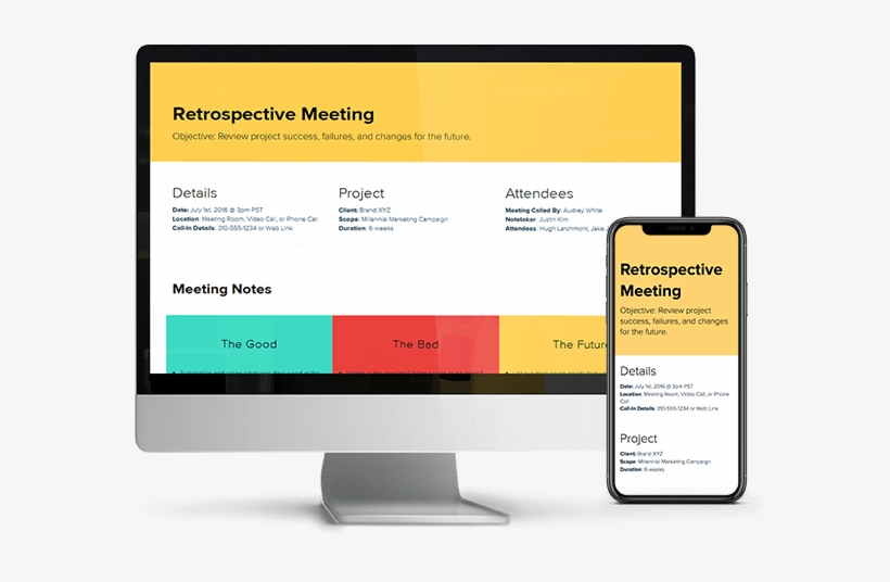 Retro Meeting Agenda - Marketing, transparent png