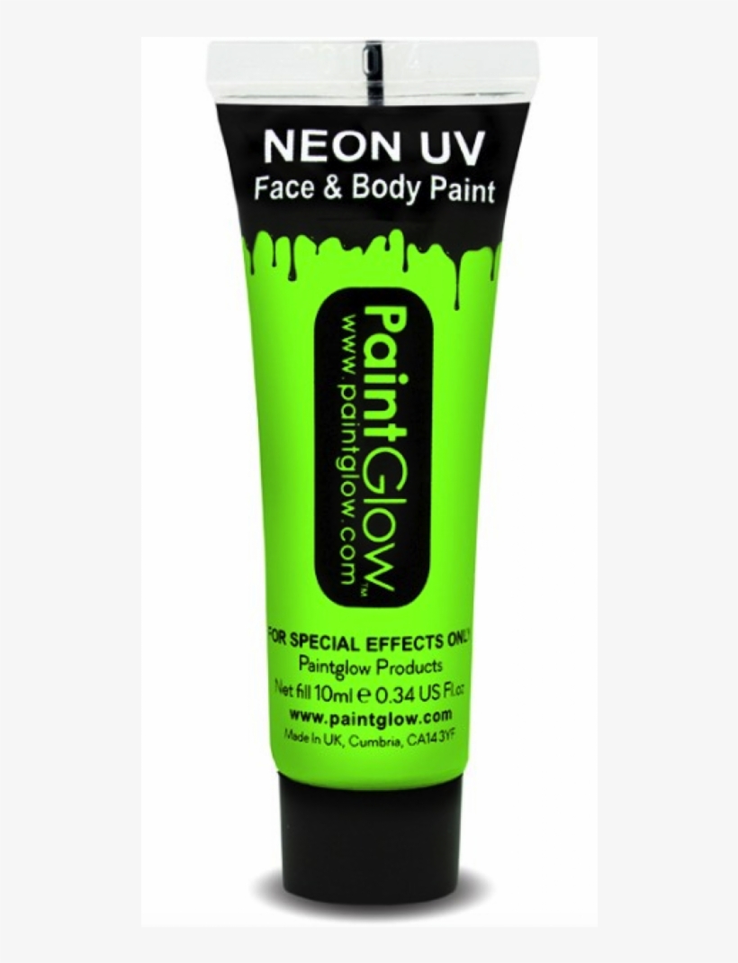 Green Paintglow Uv Face And Body Paint - Paintglow Green Uv Reactive Face And Body Paint, transparent png