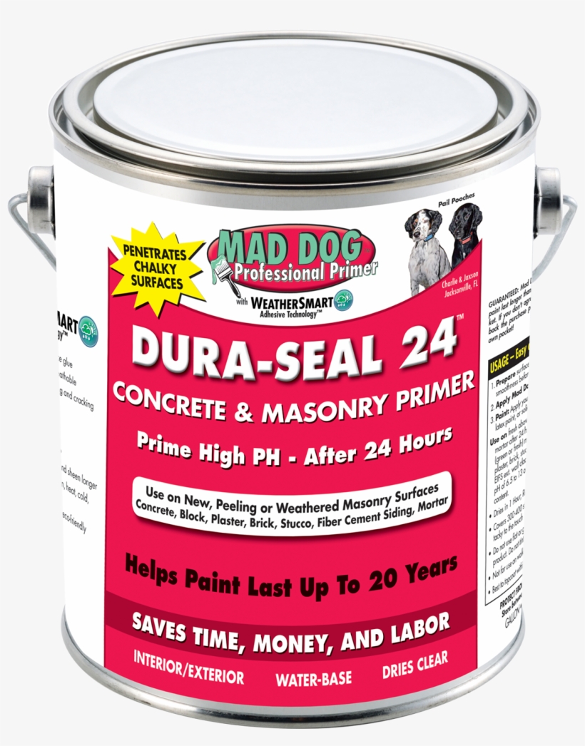 Concrete & Masonry Primer - Mad Dog Primer Sealer, transparent png