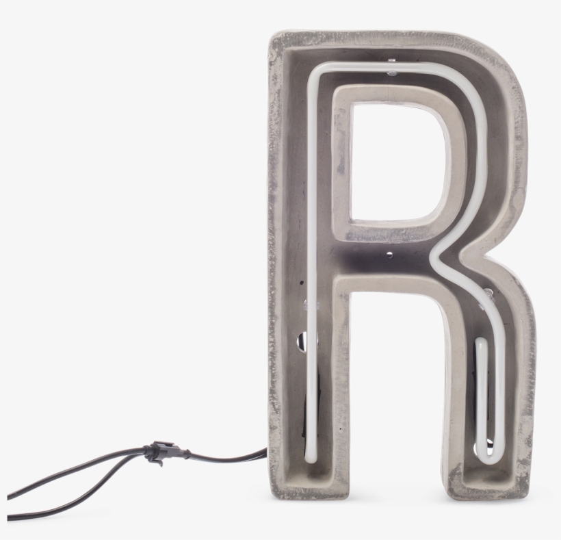 Alphacrete, Concrete Neon Light R-0 - R In Neon Light Png, transparent png