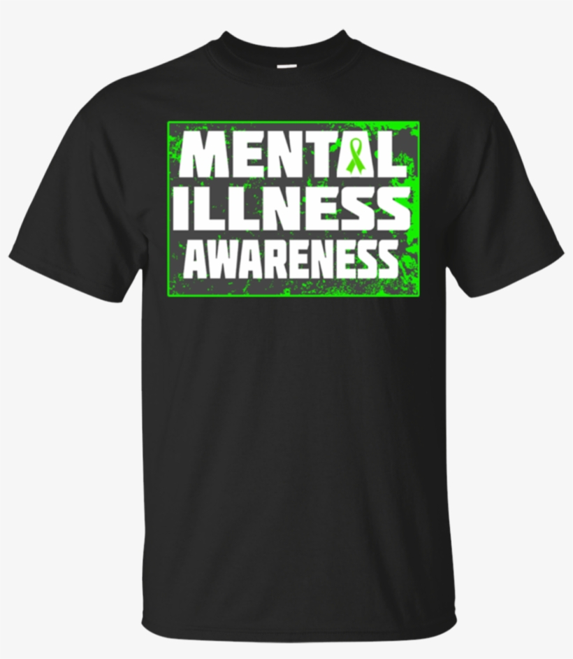 Mental Illness Awareness Mental Health Green Ribbon - T Shirt Dnb, transparent png
