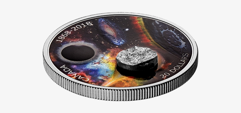 Pure Silver Coloured Coin With Meteorite - Canadian Mint Meteorite Coin, transparent png