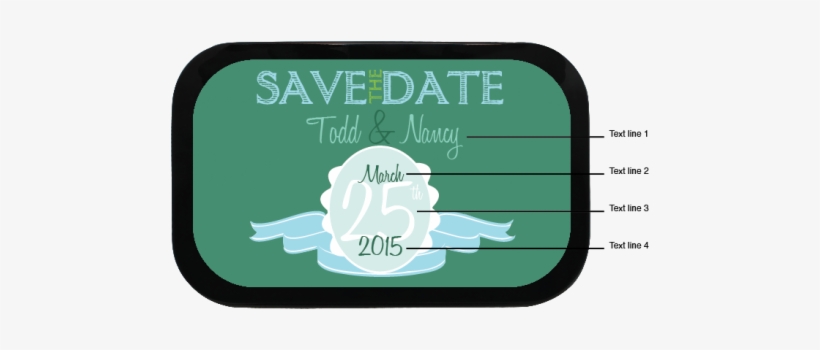 Green Ribbon Personalized - Label, transparent png