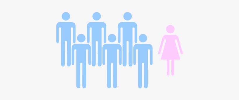 Male And Female Bathroom Icons - More Male Than Female, transparent png