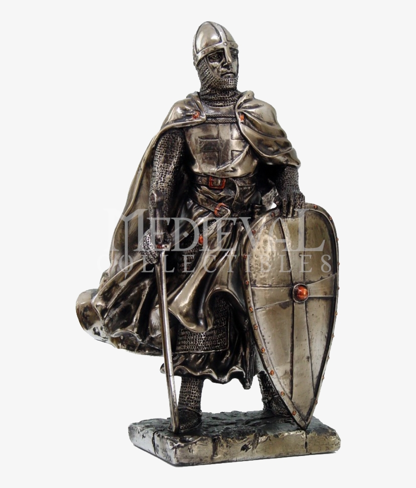 Resting Crusader Knight Statue - Templar Knight, transparent png