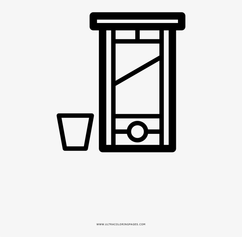 Guillotine Coloring Page - Coloring Book, transparent png