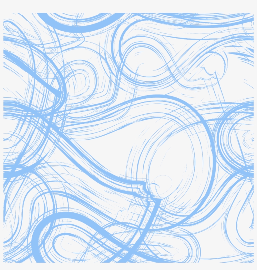 Blue Paint Strokes Paintstrokes Pattern Ink Scribble, transparent png
