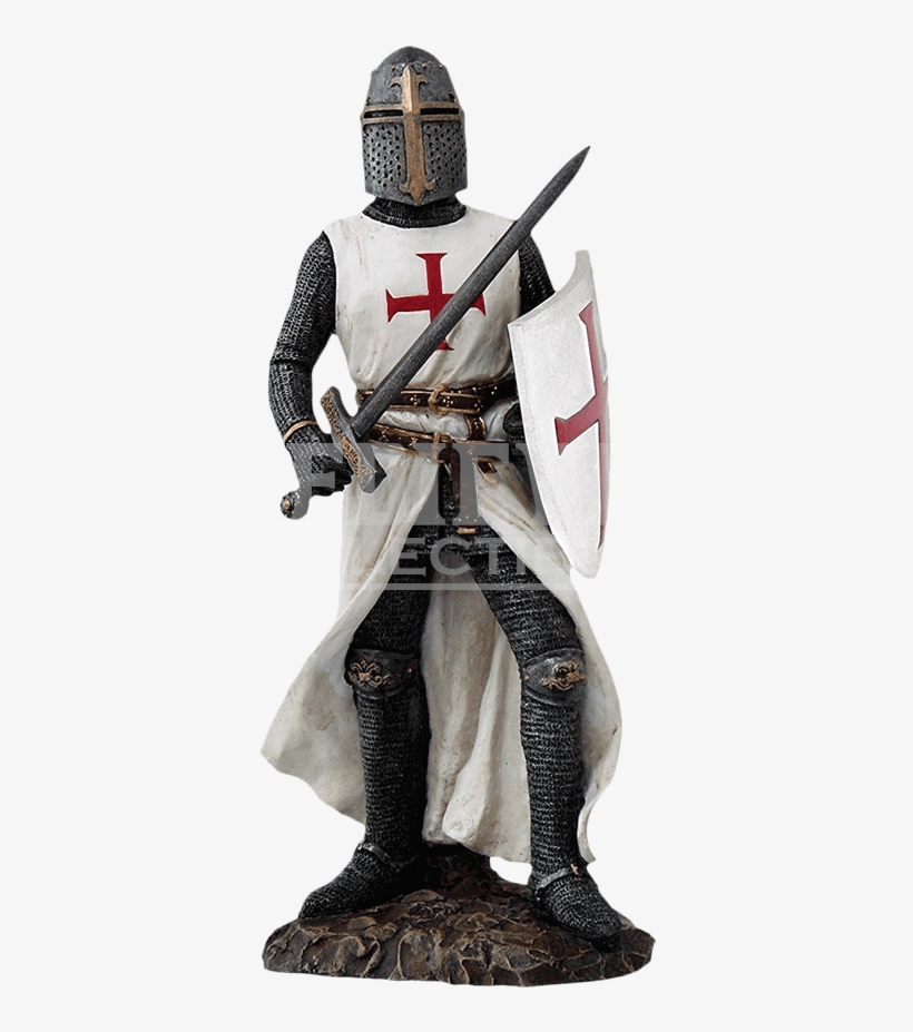 Crusader Knight With Sword And Shield Statue - Crusader Knight, transparent png
