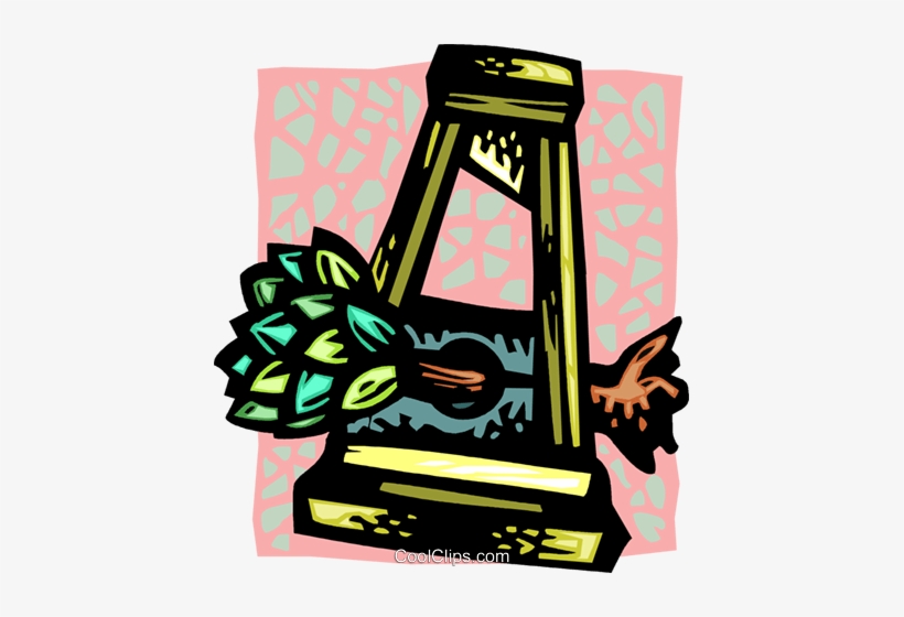 Wheat In A Guillotine Royalty Free Vector Clip Art - Illustration, transparent png