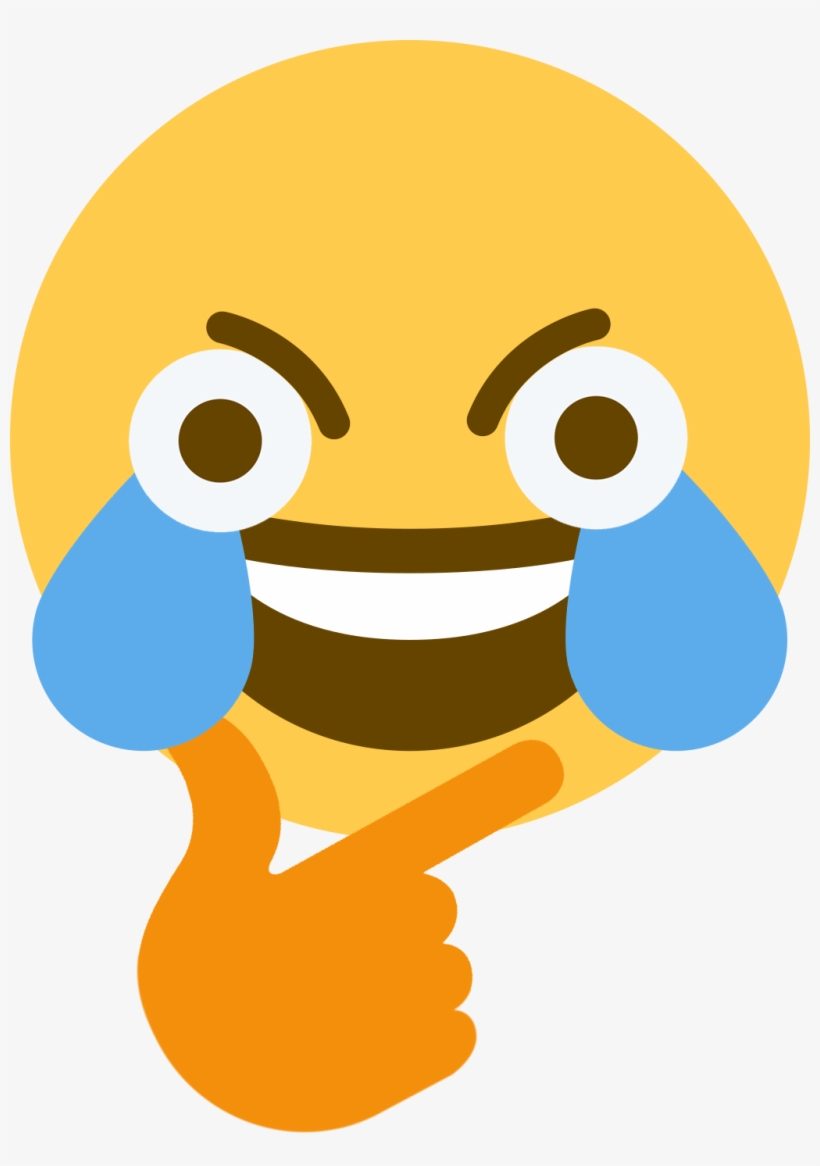 I Present To You Crying Out Thonking - Laughing Crying Emoji Stock, transparent png