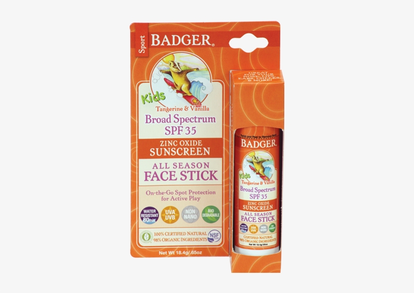 Badger Kids Sport Sunscreen Face Stick - Badger Balm Kids Face Stick, transparent png