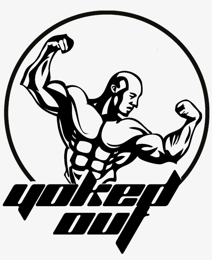Designer Drawing Man - Bodybuilder Logo Design Png, transparent png