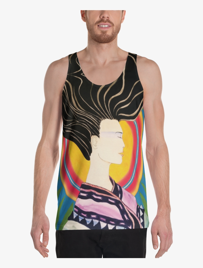 Vanessa Unisex Muscle Tank, transparent png