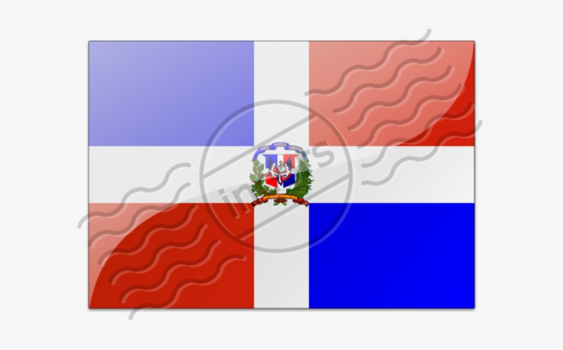 Dominican Republic Flag, transparent png