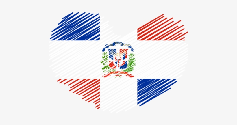 Dominican Republic Heart Flag - Bangladesh Flag Facebook Profile, transparent png