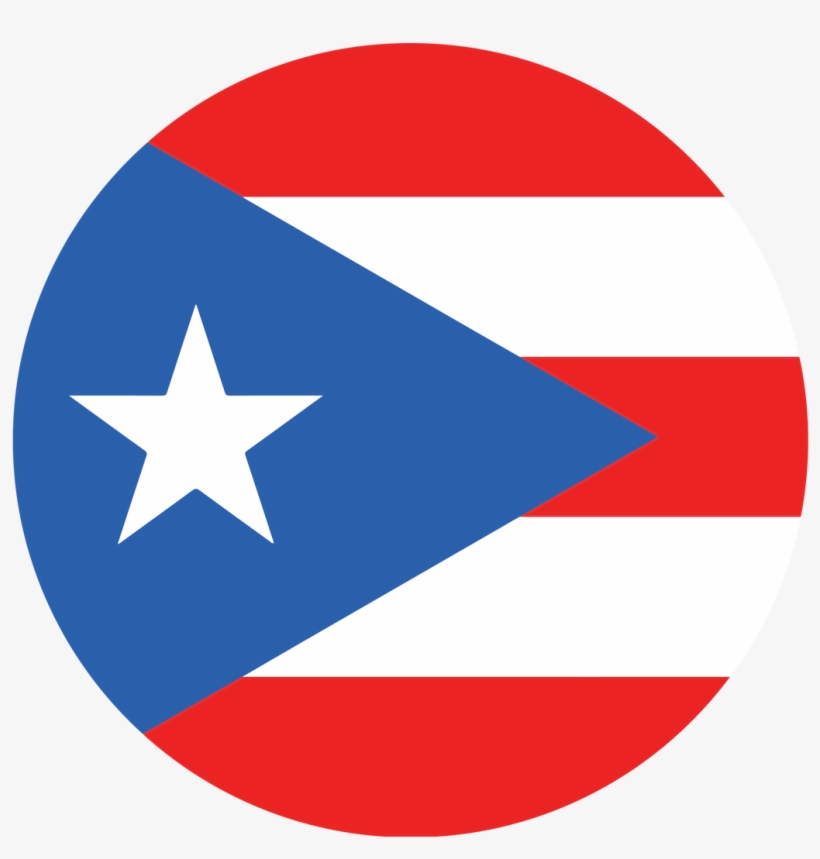 Puerto Rico Flag Knob Sticker - Puerto Rico Map Png, transparent png