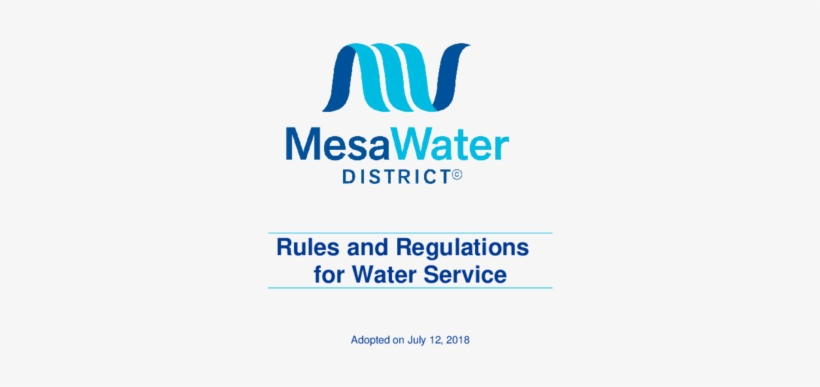 Rules & Regulations For Water Service Thumbnail - Mesa Water, transparent png