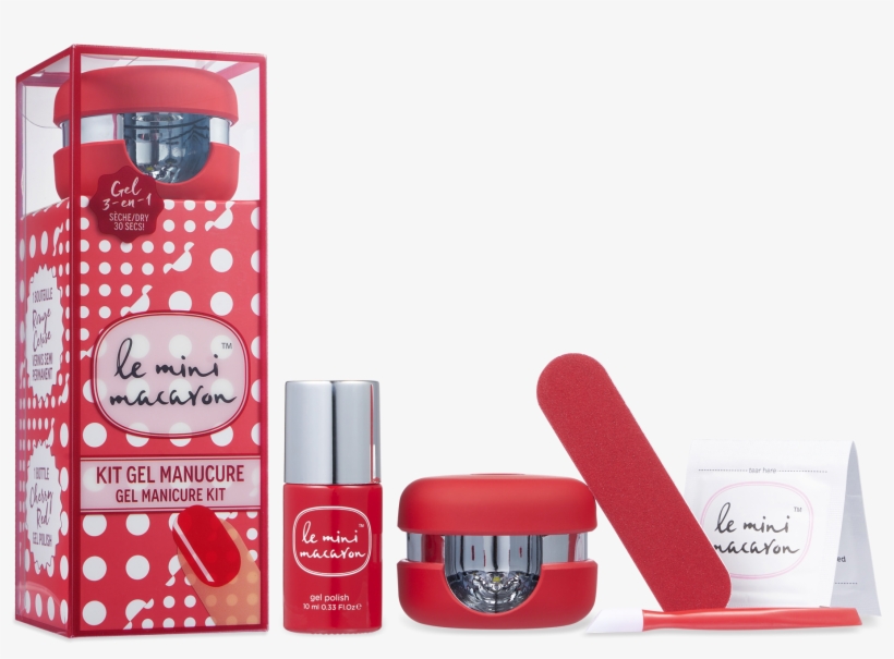 Gel Manicure Kit - Le Mini Macaron Gel Manicure Kit - Cherry Red, transparent png