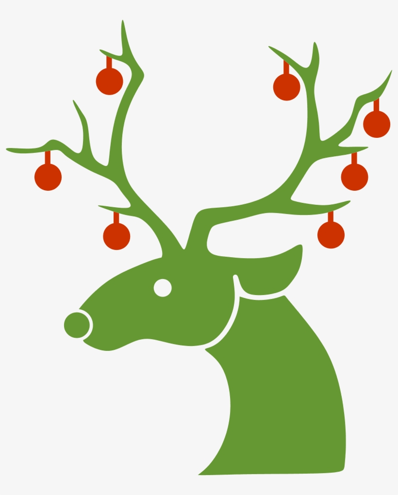 Christmas Reindeer Vector Png, transparent png
