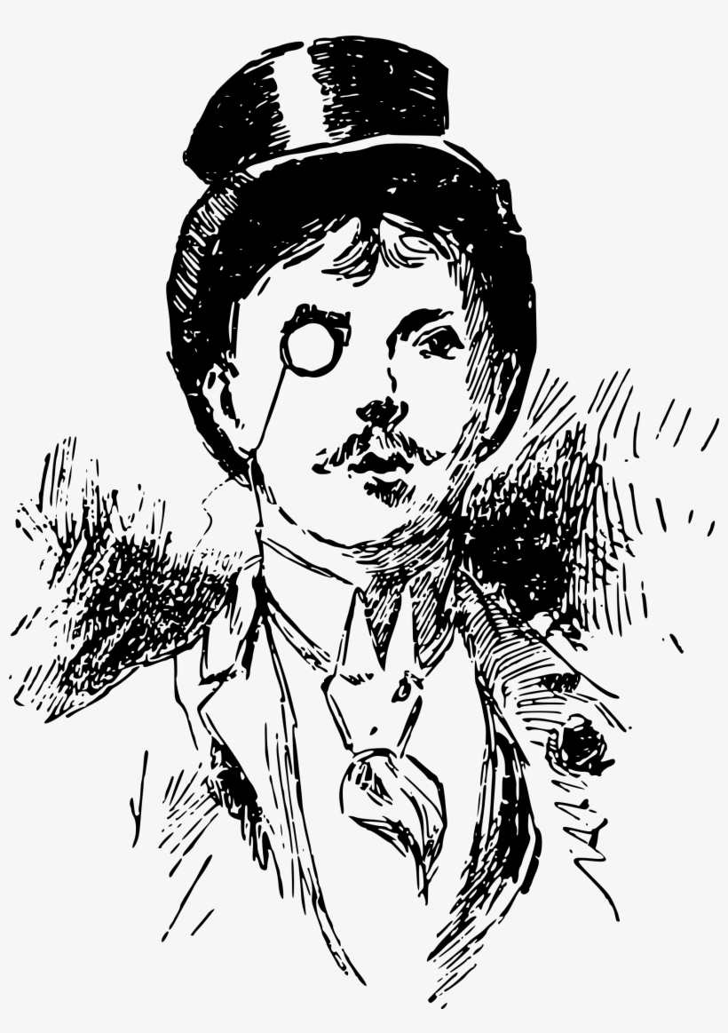 This Free Icons Png Design Of Gentleman With An Eyeglass, transparent png