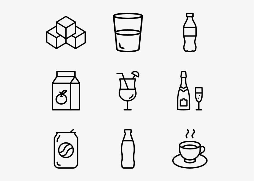 Drinks And Beverages - Back To School Icon Png, transparent png