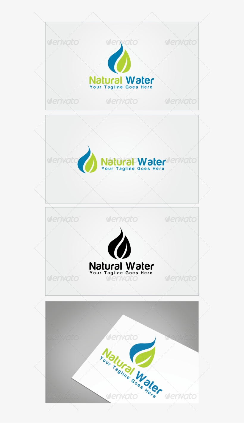 Natural Water Logo Template - Graphic Design, transparent png