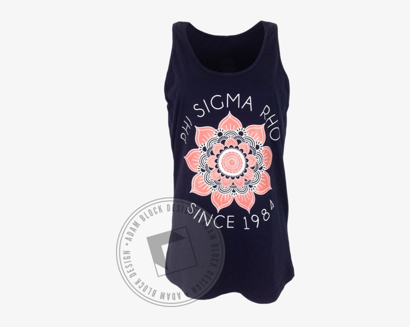 Phi Sigma Rho Lotus Tank By Adam Block Design - Active Tank, transparent png