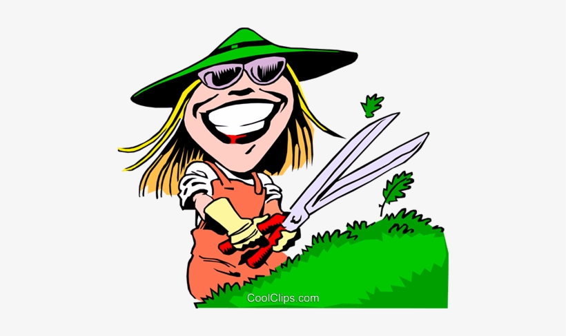 Gardening Cartoon Royalty Free Vector Clip Art Illustration - Gardening Cartoon, transparent png