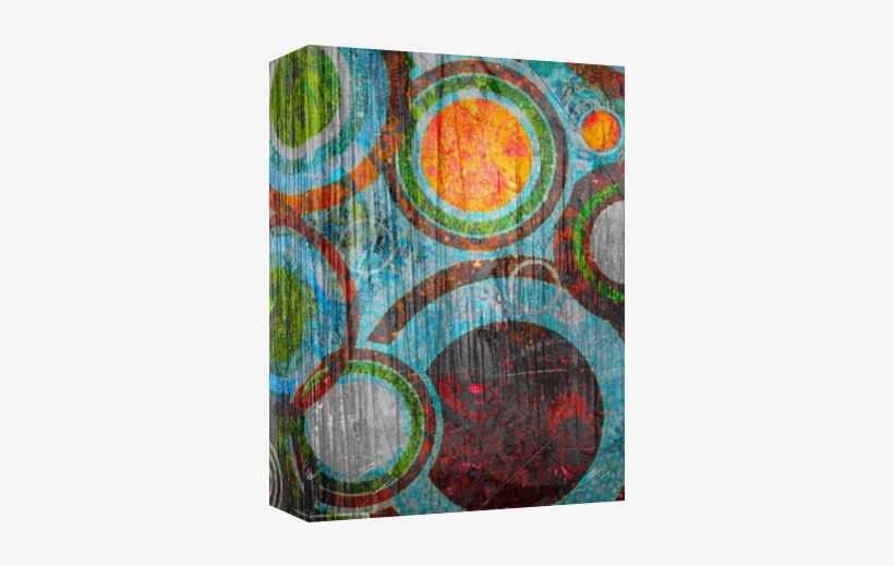 Grunge Retro Vintage Circles Pattern - Circle, transparent png